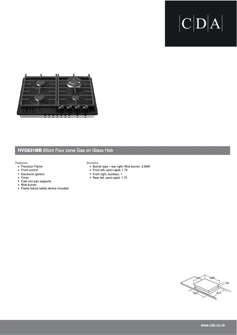 Image de la première page du manuel de l'appareil HVG631MB
