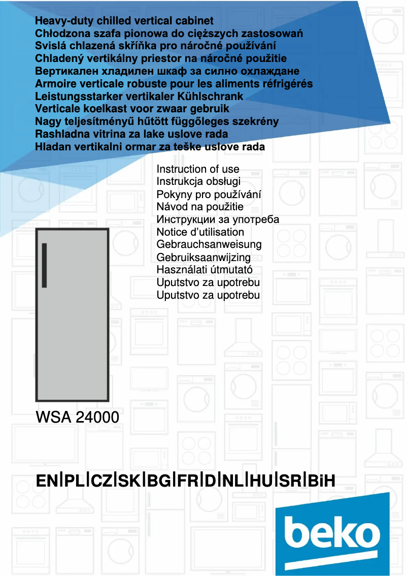 Page 1 de la notice Manuel utilisateur Beko WSA24000