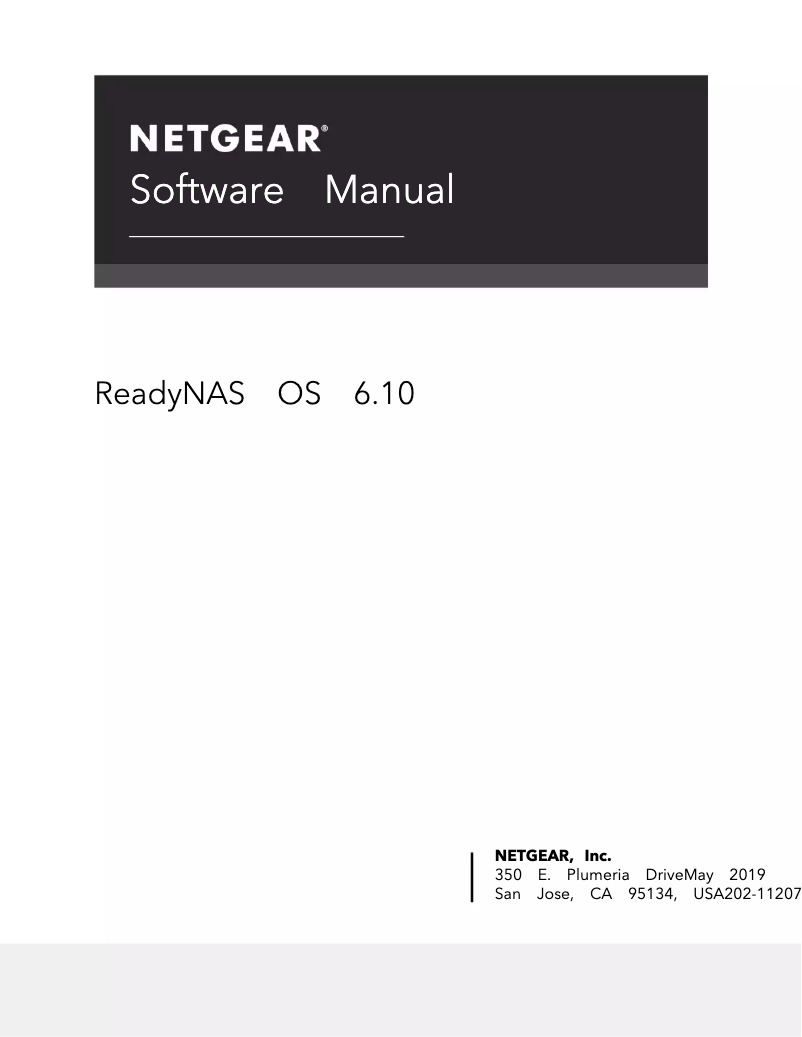 Page 1 de la notice Manuel utilisateur Netgear ReadyNAS R422X62E