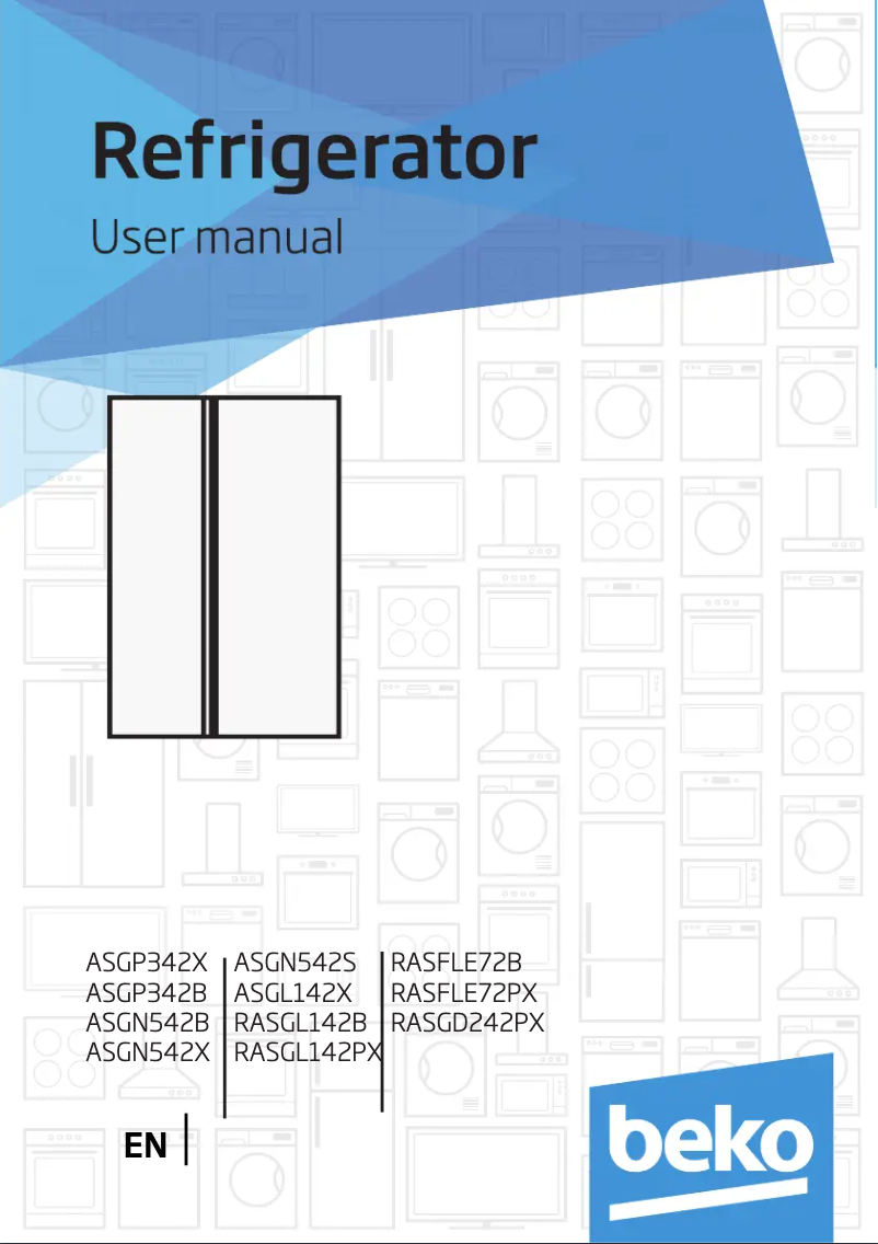 Page 1 de la notice Mode d'emploi Beko RASGD242