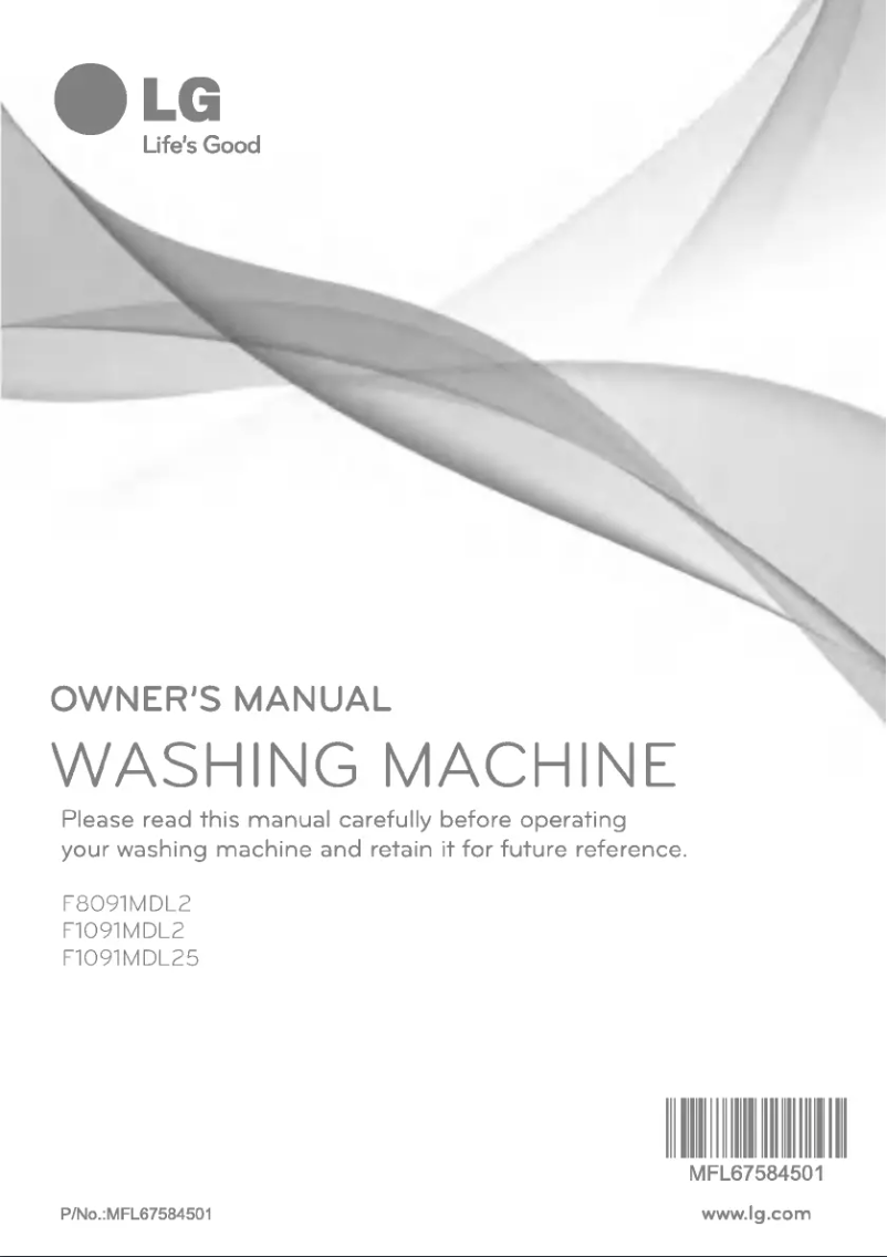 Page n°1 - Manuel utilisateur LG F1091MDL2