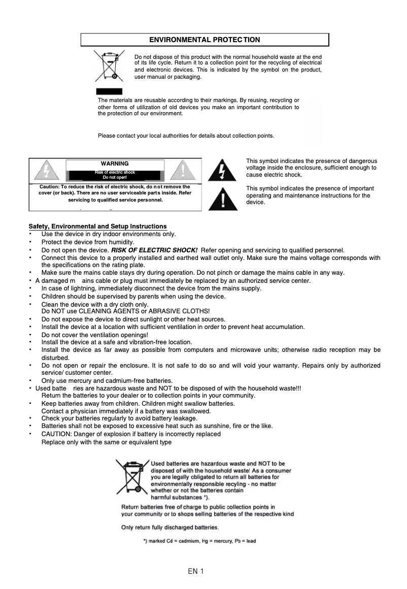 Image de la première page du manuel de l'appareil IR4000WE
