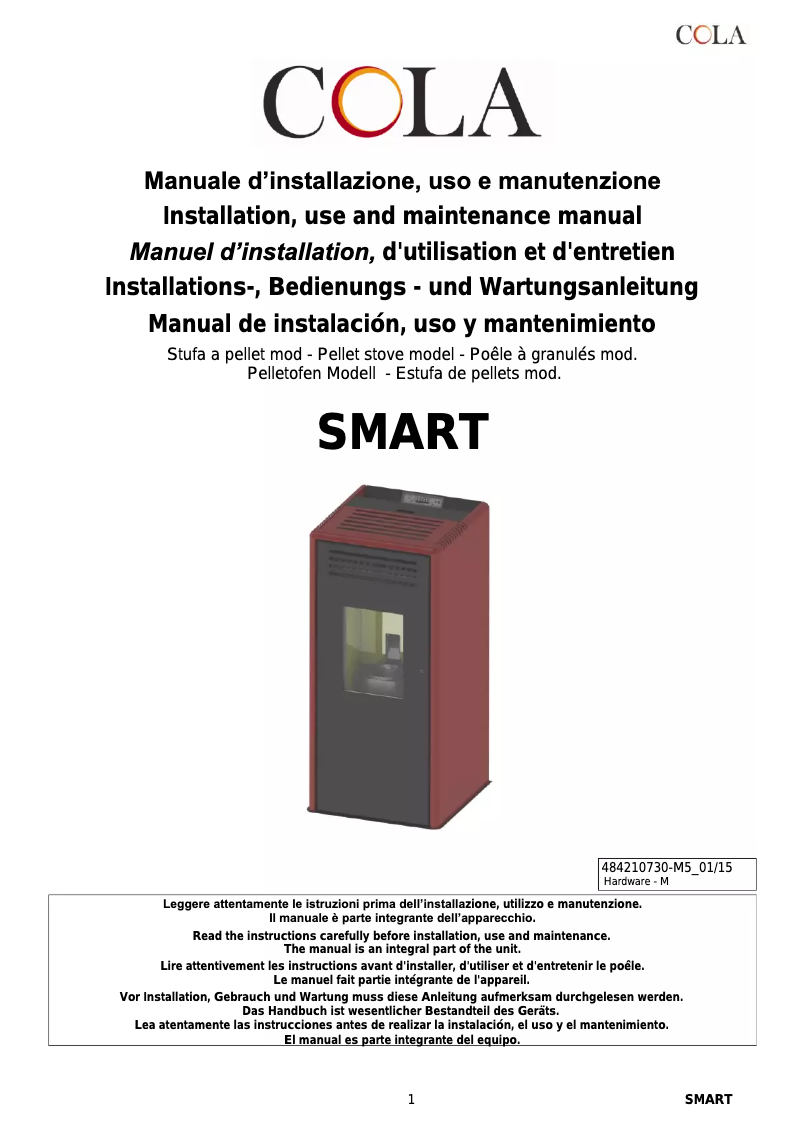 Página 1 del manual Manual de usuario Cola Smart