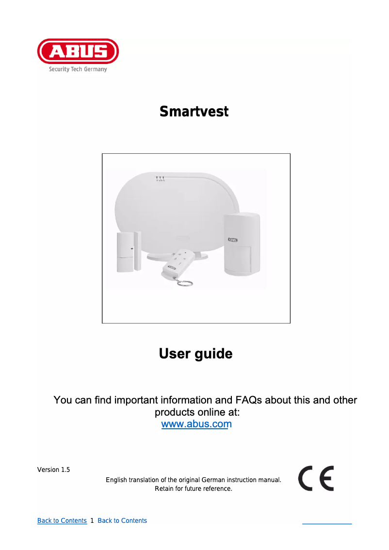 First page image of the manual for ACTP00001