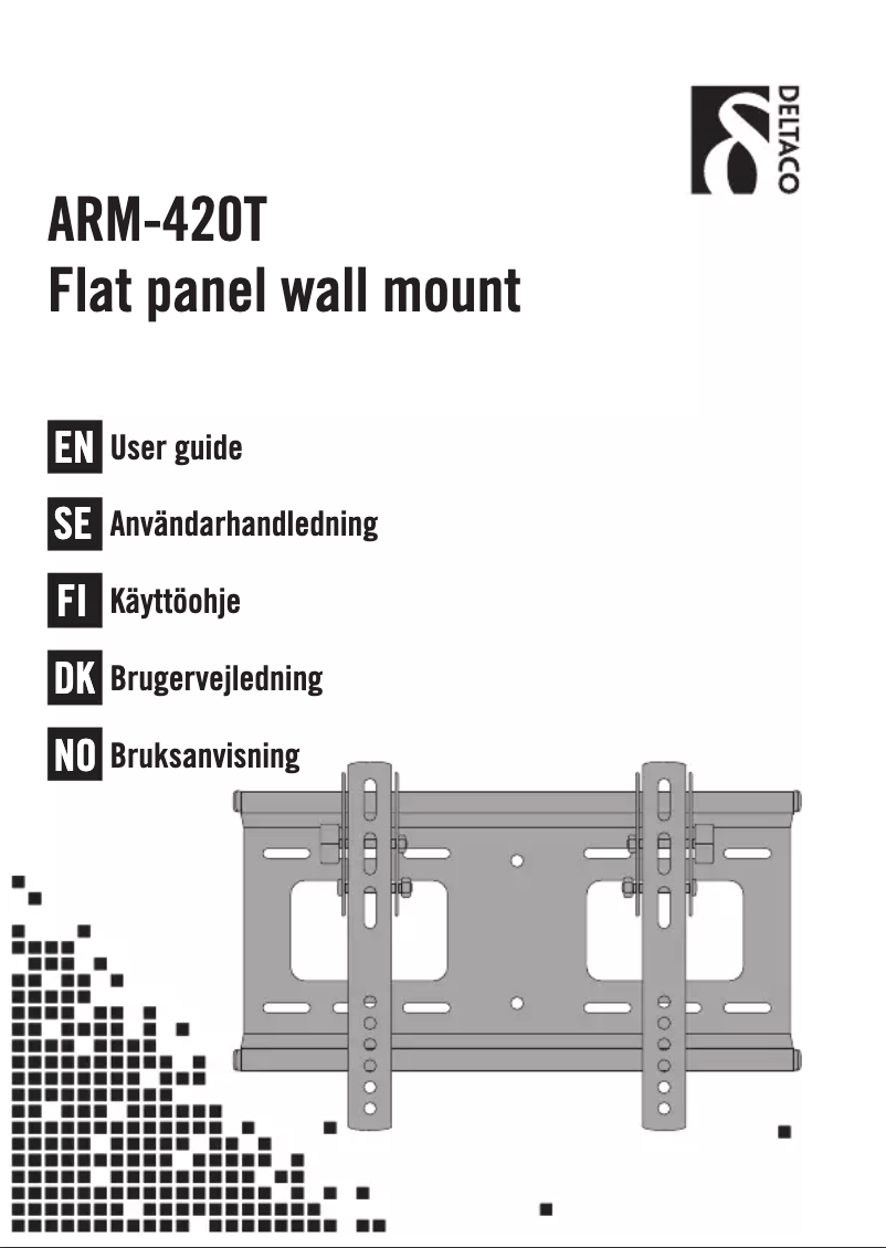 Page 1 de la notice Manuel utilisateur Deltaco ARM-420T