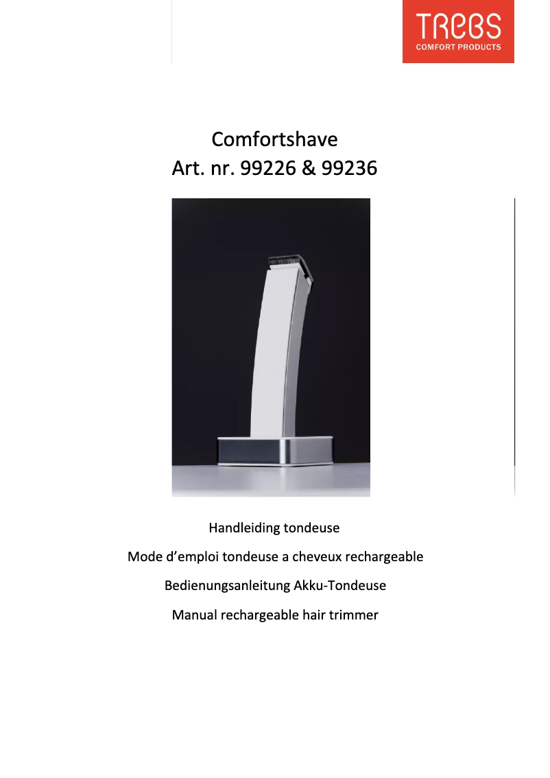 Image de la première page du manuel de l'appareil Comfortshave 99226