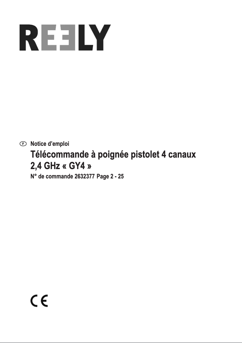 Image de la première page du manuel de l'appareil GY4