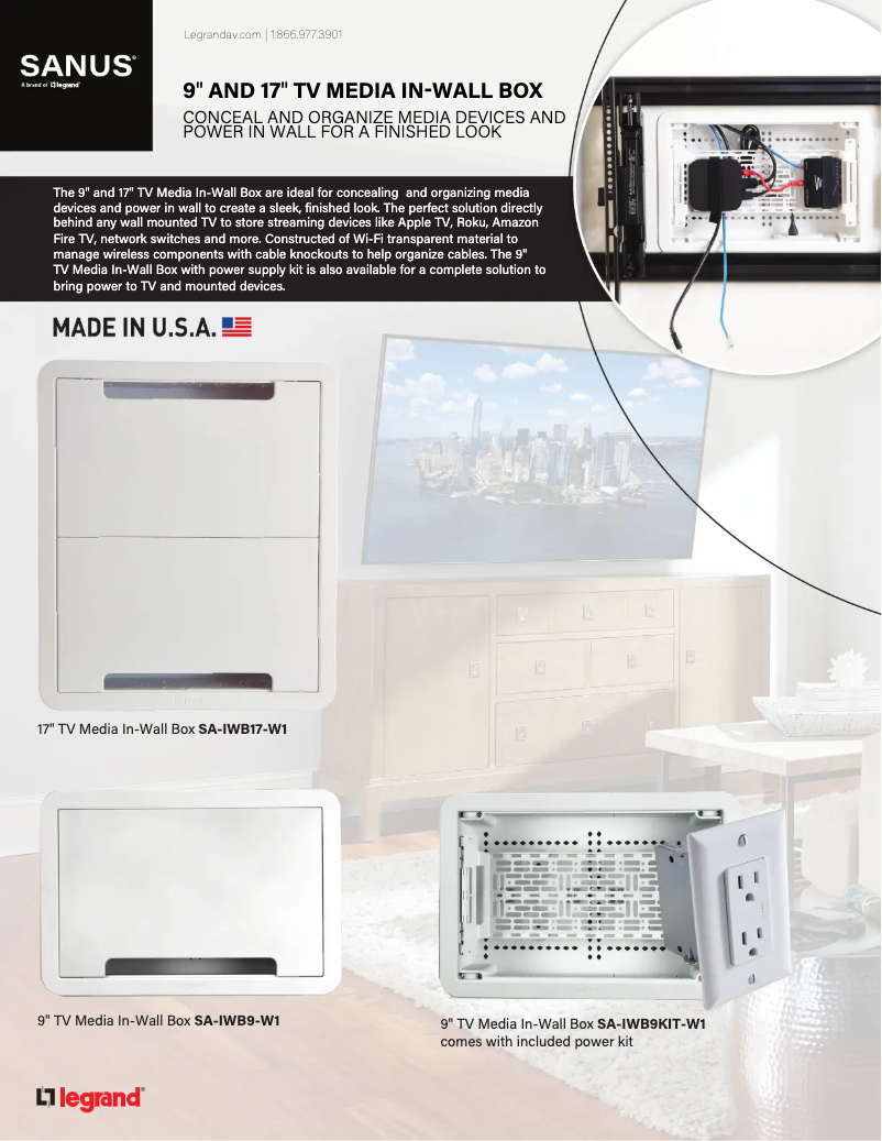 Image de la première page du manuel de l'appareil SA-IWB9-W1