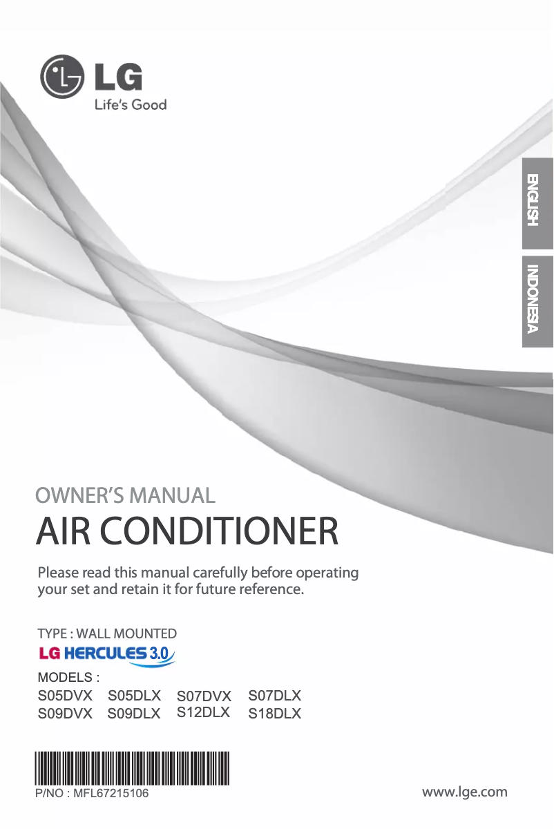 Page 1 de la notice Manuel utilisateur LG SN09DLX