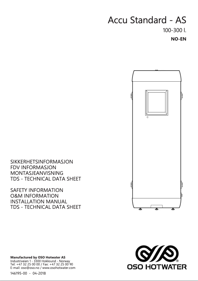 Página 1 del manual Manual de usuario OSO AS 300 l
