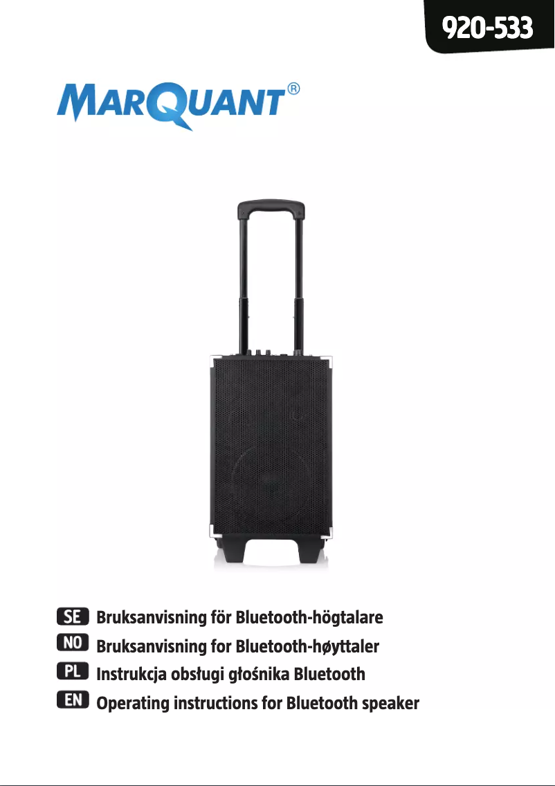 Page 1 de la notice Manuel utilisateur Marquant 920-533