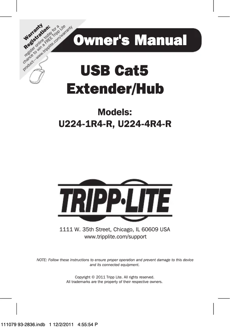 Image de la première page du manuel de l'appareil U224-1R4-R