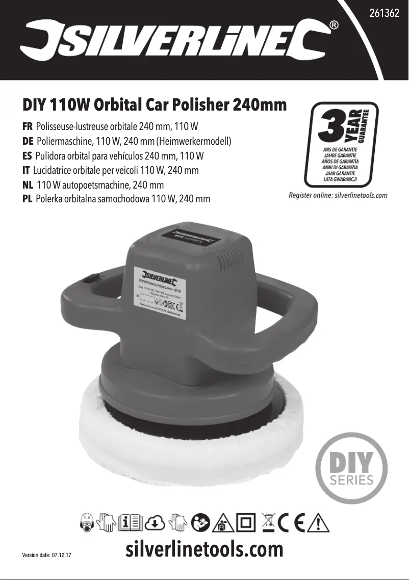 Page 1 de la notice Manuel utilisateur Silverline 261362