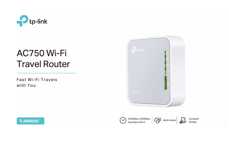 Page 1 de la notice Fiche technique TP-Link TL-WR902AC