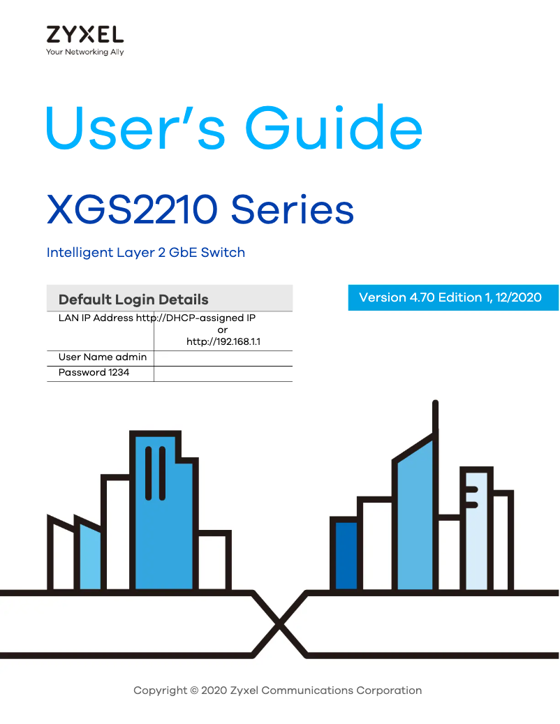 Page n°1 - Manuel utilisateur ZyXEL XGS2210-52