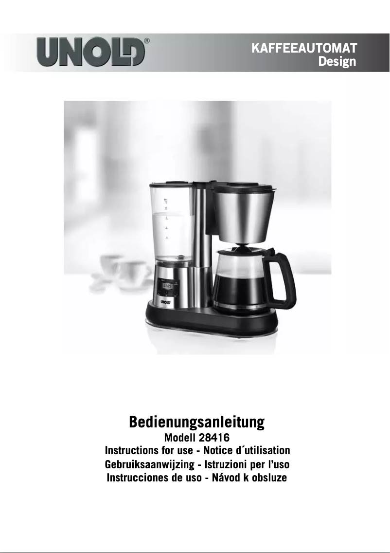 Page 1 de la notice Manuel utilisateur Unold 28416