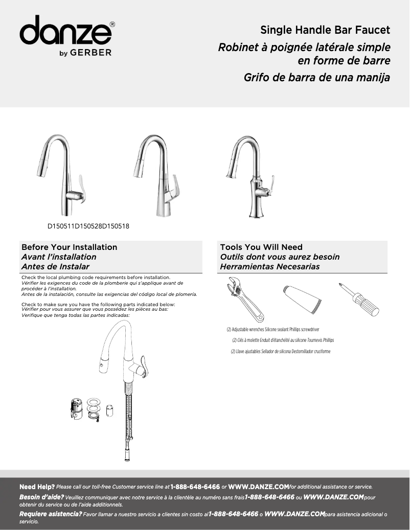 Página 1 del manual Manual de usuario Danze D150511