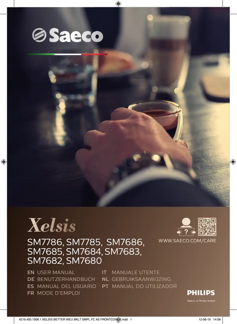 Page n°1 - Manuel utilisateur Saeco Xelsis SM7685