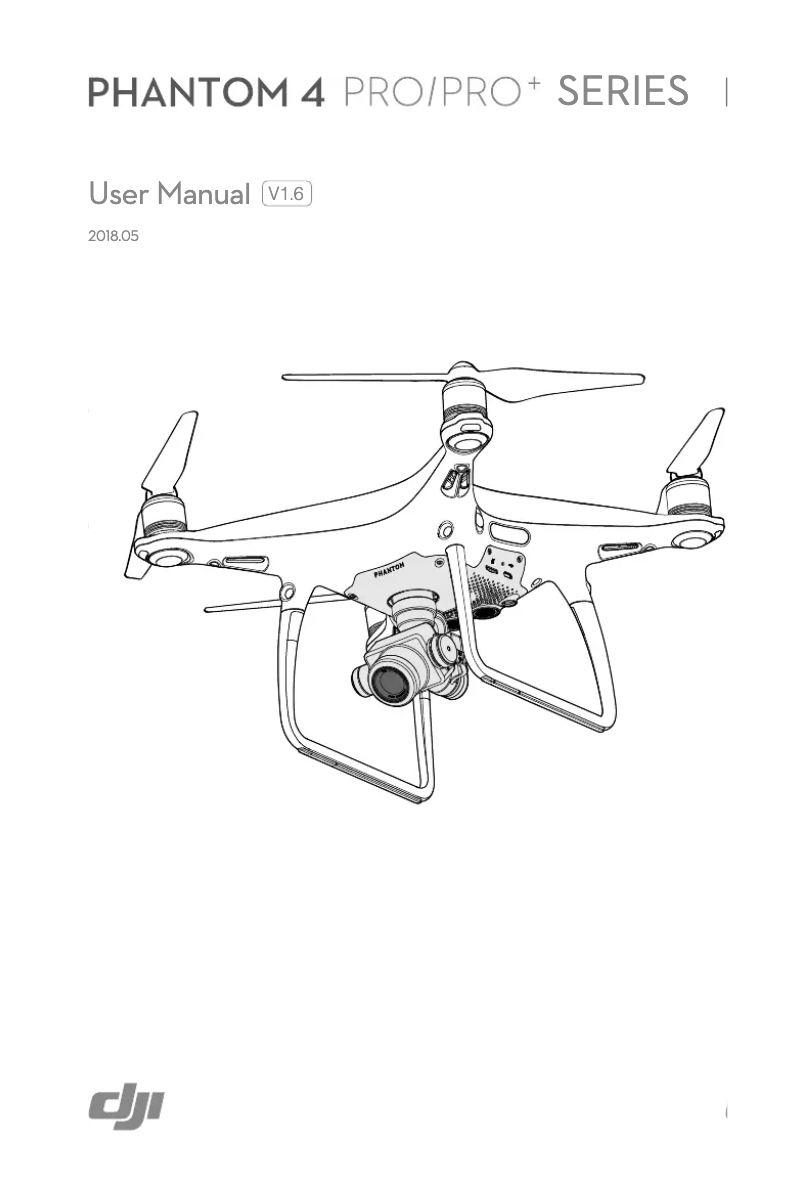 Page 1 de la notice Manuel utilisateur DJI Phantom 4 Pro+