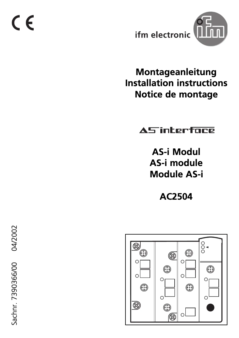 Image de la première page du manuel de l'appareil AC2504
