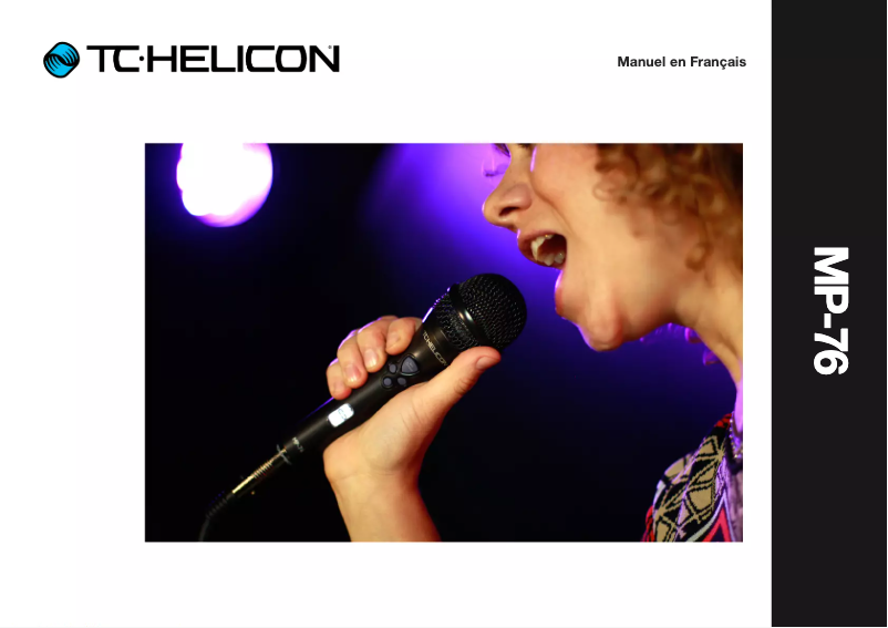 Página 1 del manual Manual de usuario TC Helicon MP76