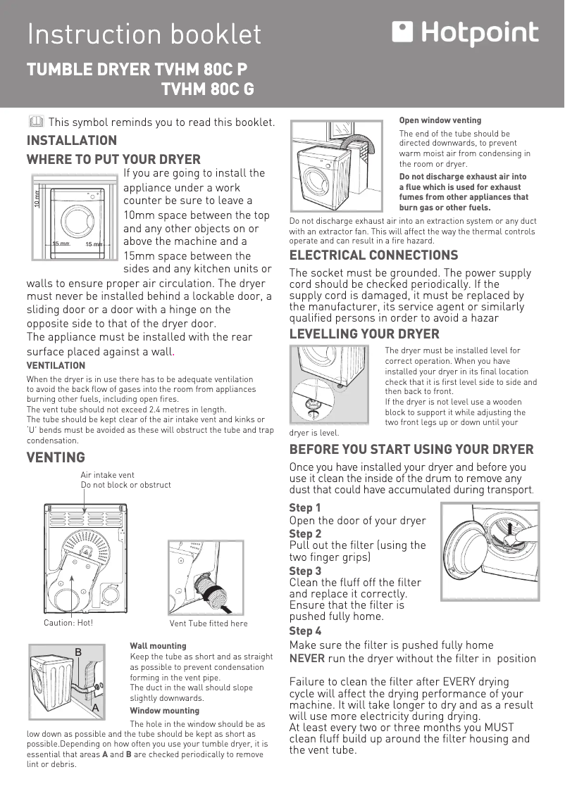 Image de la première page du manuel de l'appareil TVHM 80C G Aquarius