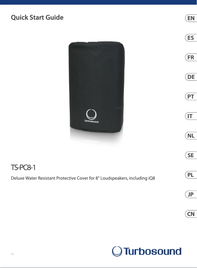 Página 1 del manual Guía de inicio rápido Turbosound TS-PC8-1