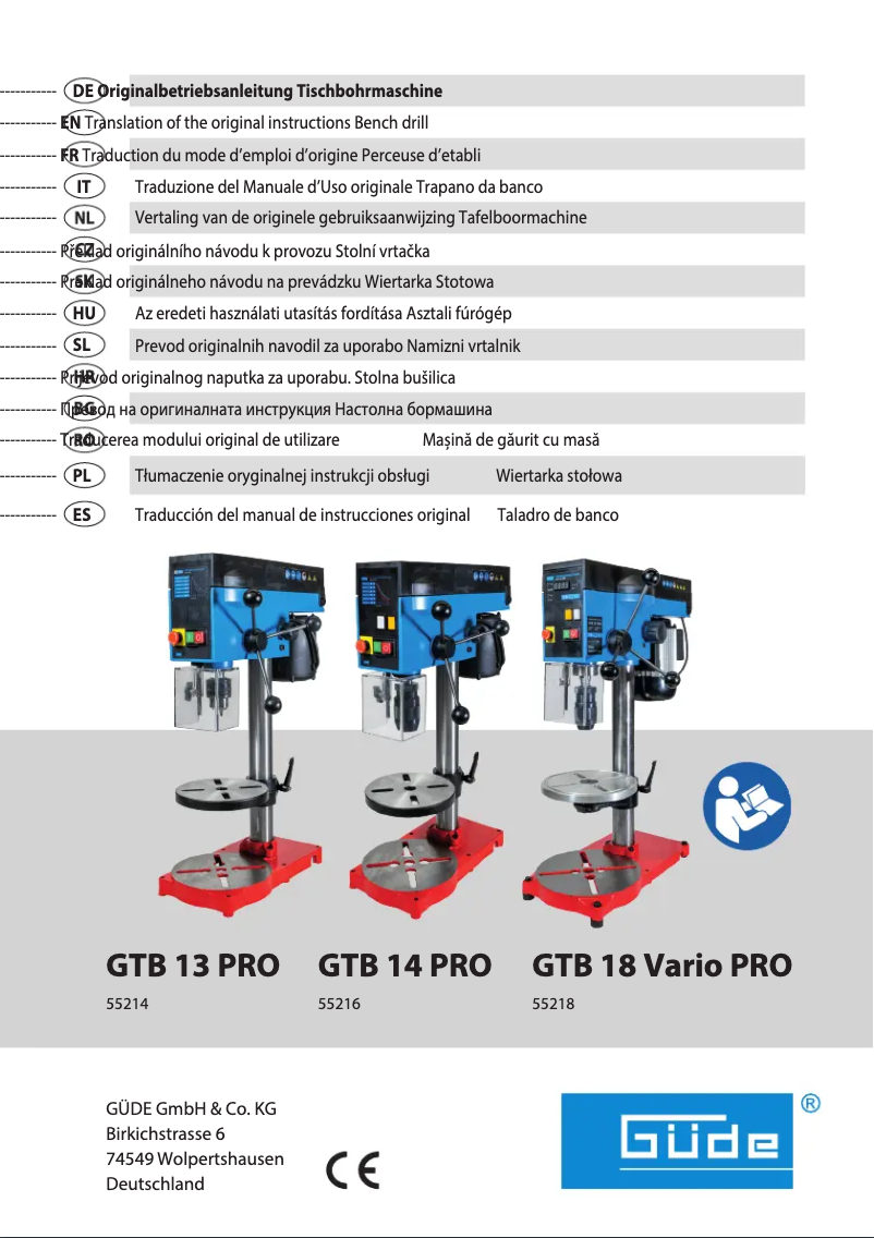 Image de la première page du manuel de l'appareil GTB 14 PRO