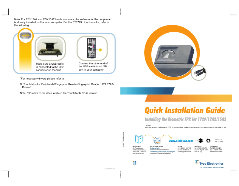 Página 1 del manual Manual de usuario Elo 17A2