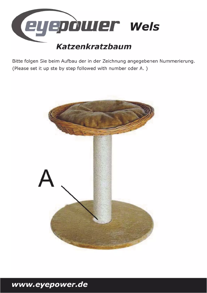 Page 1 de la notice Manuel utilisateur Eyepower Wels