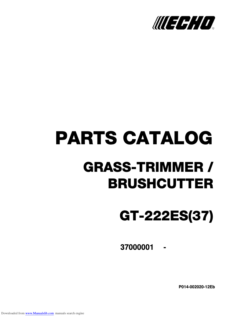 Imagen de la primera página del manual del dispositivo GT-222ES