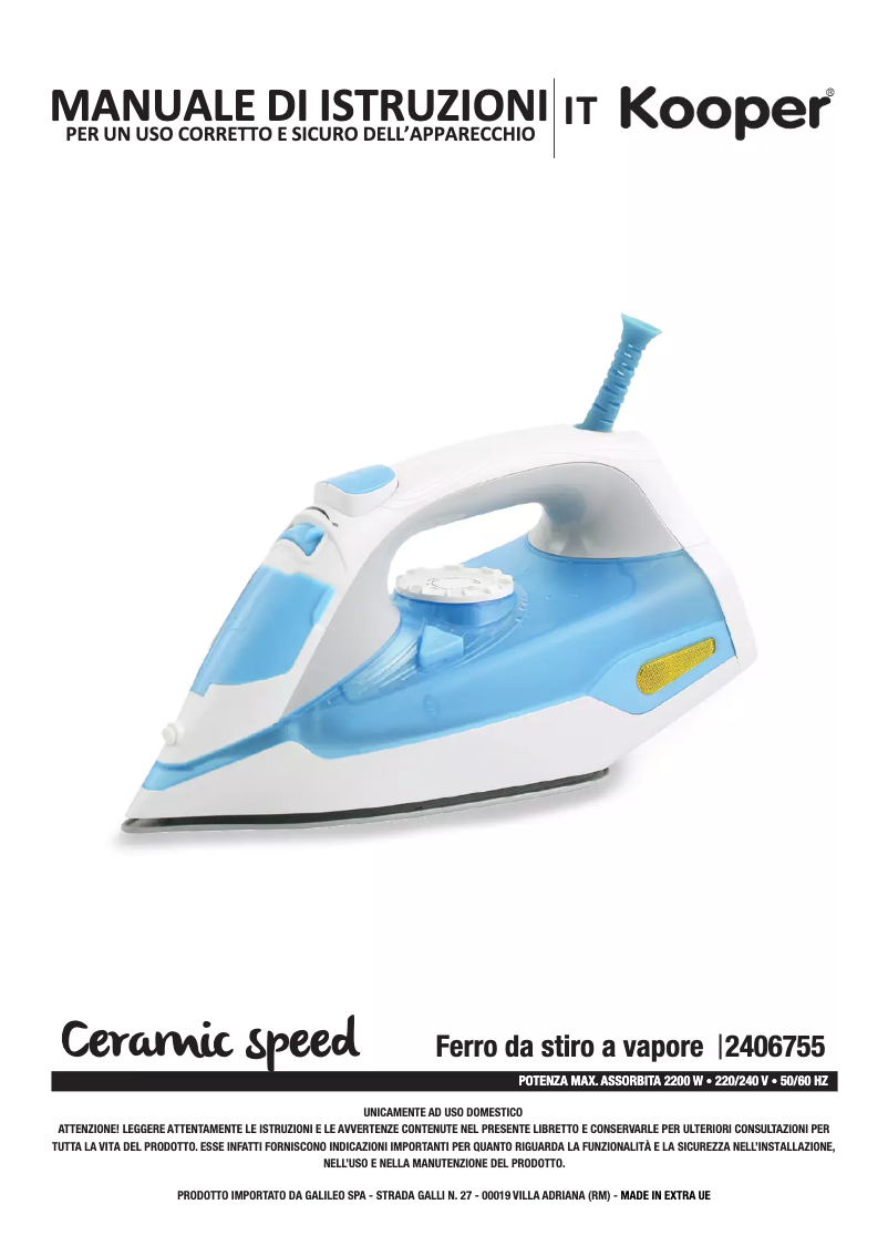 Page n°1 - Manuel utilisateur Kooper 2406755