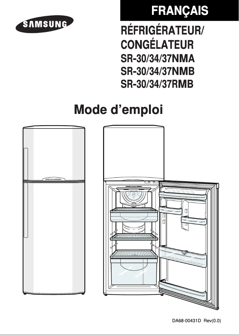 Image de la première page du manuel de l'appareil SR-44NMA