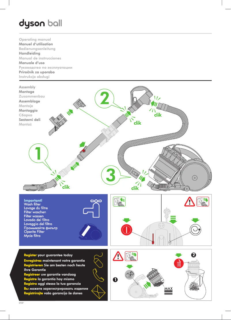 Image de la première page du manuel de l'appareil Ball