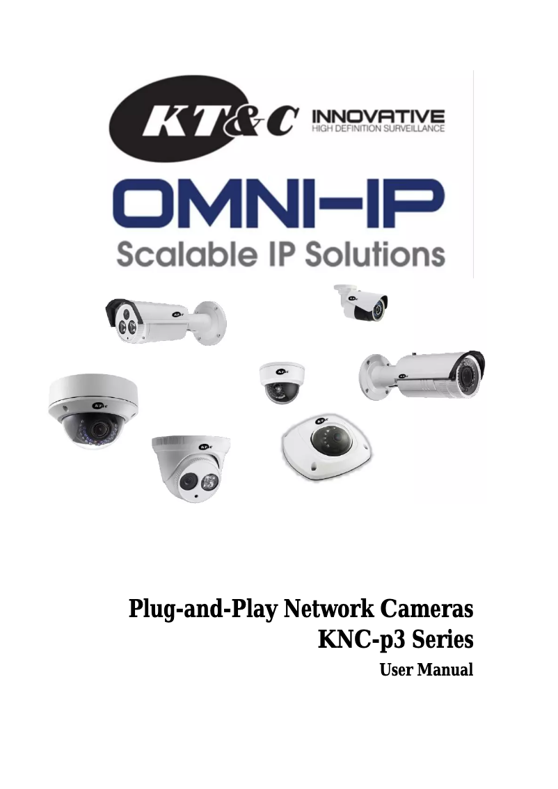 Page 1 de la notice Manuel utilisateur KT&C KNC-P3BR12IR