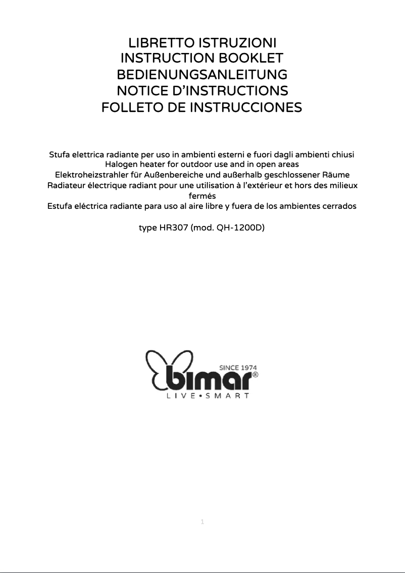 Image de la première page du manuel de l'appareil HR307