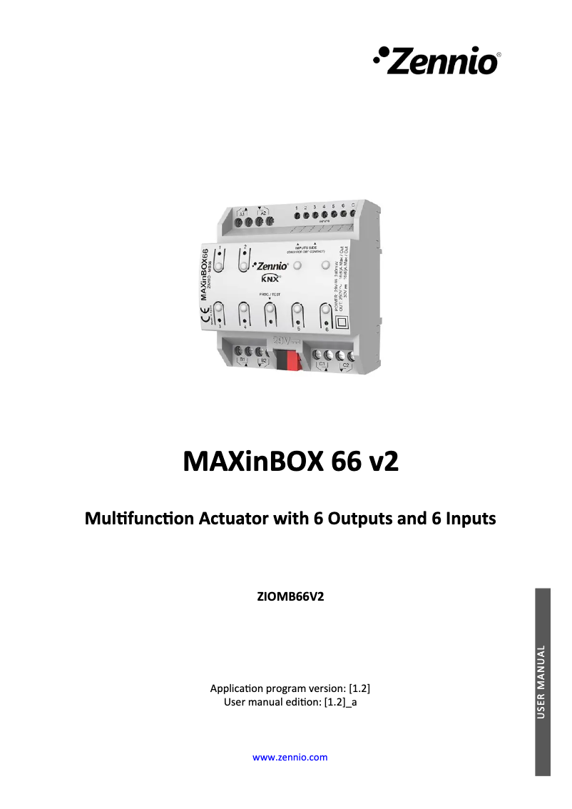 Image de la première page du manuel de l'appareil MAXinBOX 66 v2