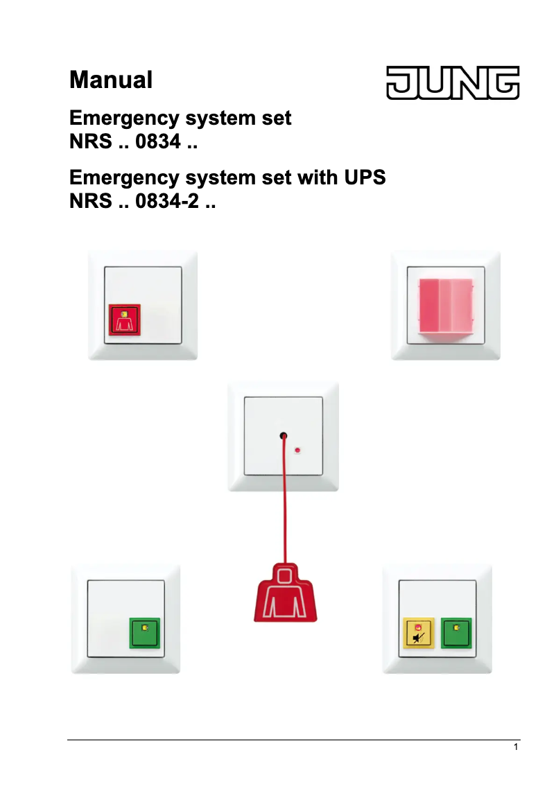 Page 1 de la notice Manuel utilisateur JUNG NRSCD0834USVWW