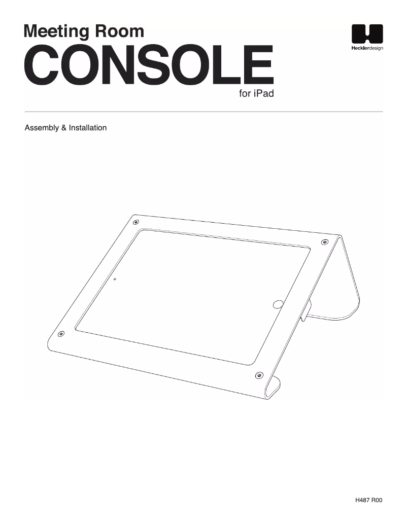 Page 1 de la notice Manuel utilisateur Heckler Design H487-BG