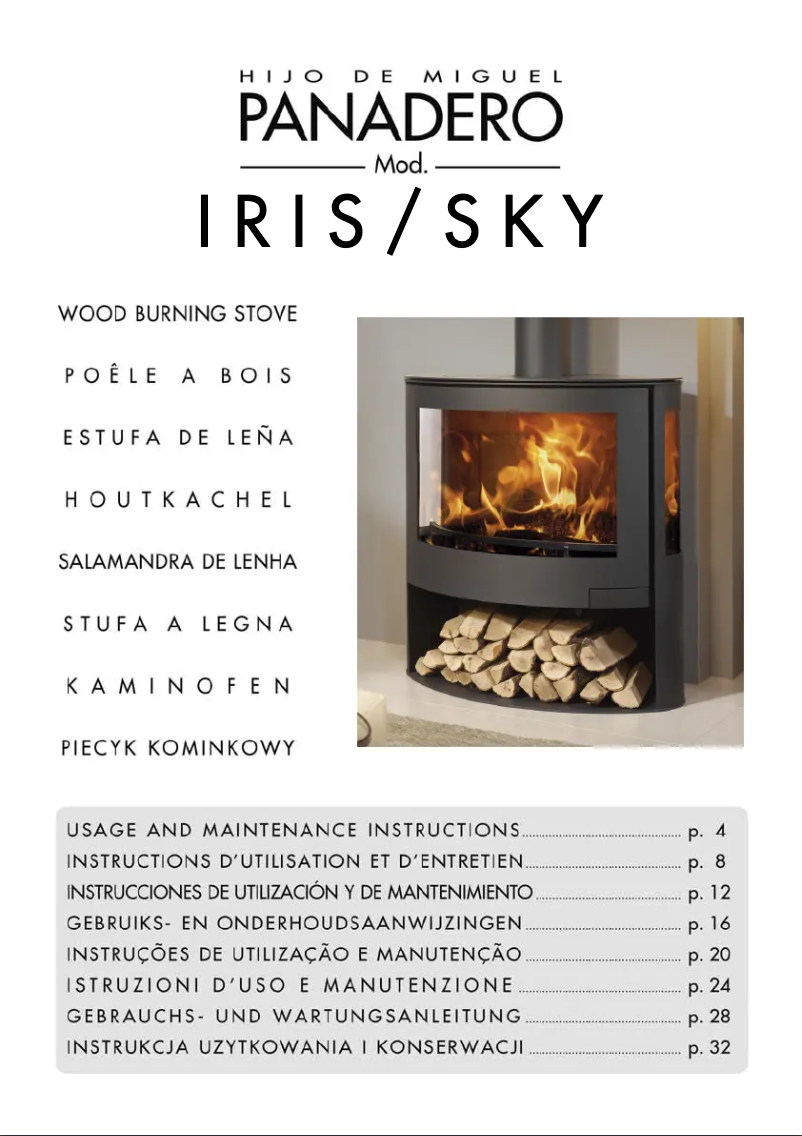Page n°1 - Manuel utilisateur Panadero Iris
