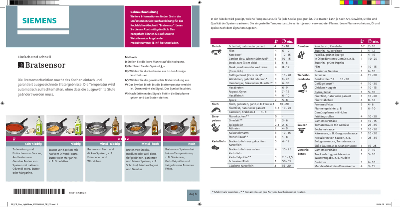 Page 1 de la notice Manuel utilisateur Siemens EX851LYV5E