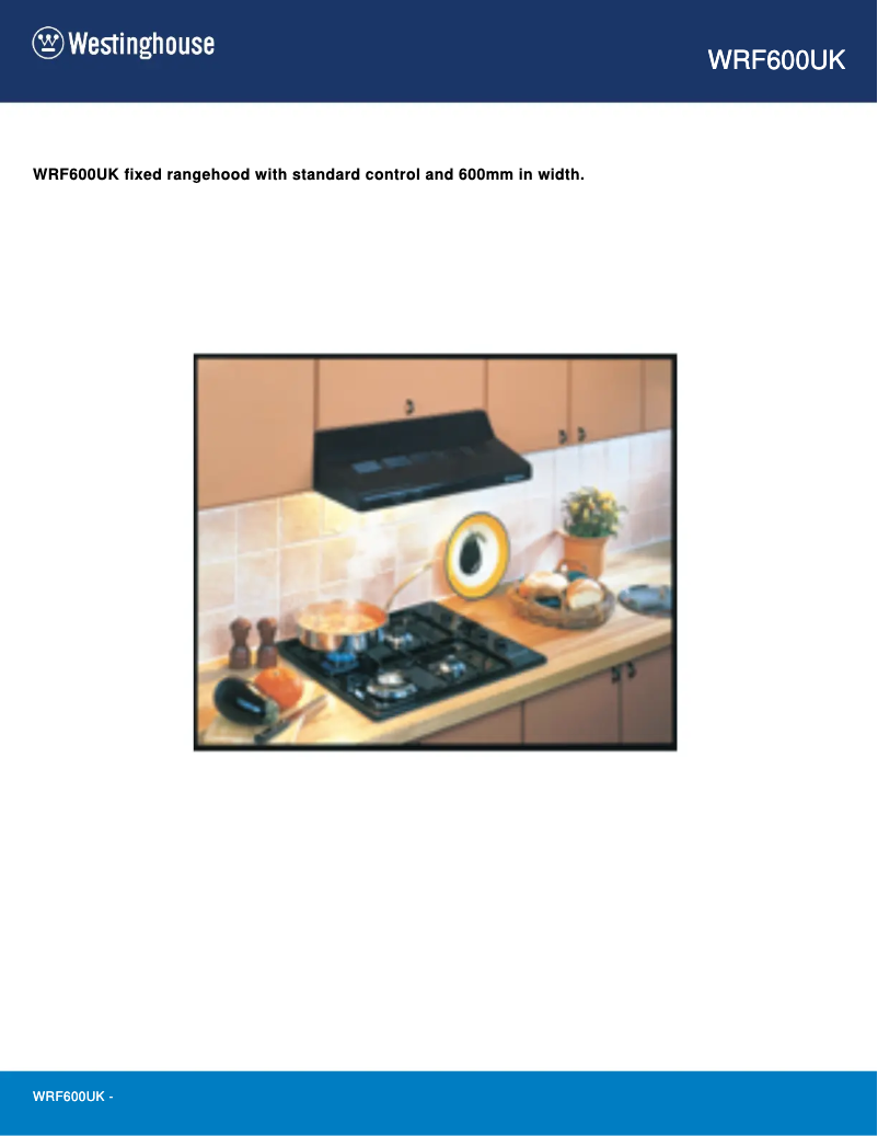 Page n°1 - Fiche technique Westinghouse WRF600UK