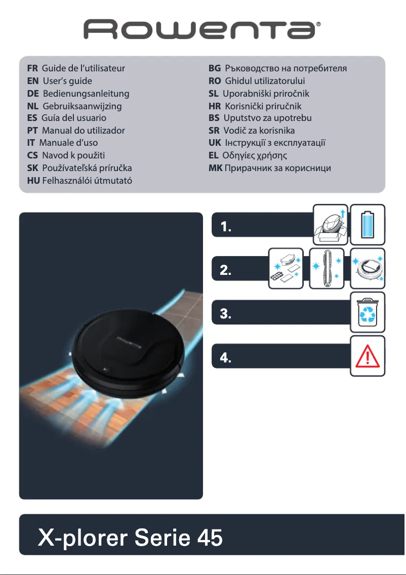 Image de la première page du manuel de l'appareil X-Plorer Serie 45 RR8275