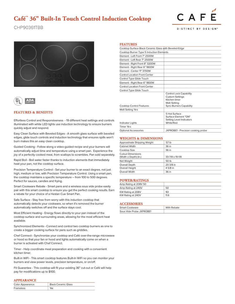 Image de la première page du manuel de l'appareil CHP90361TBB