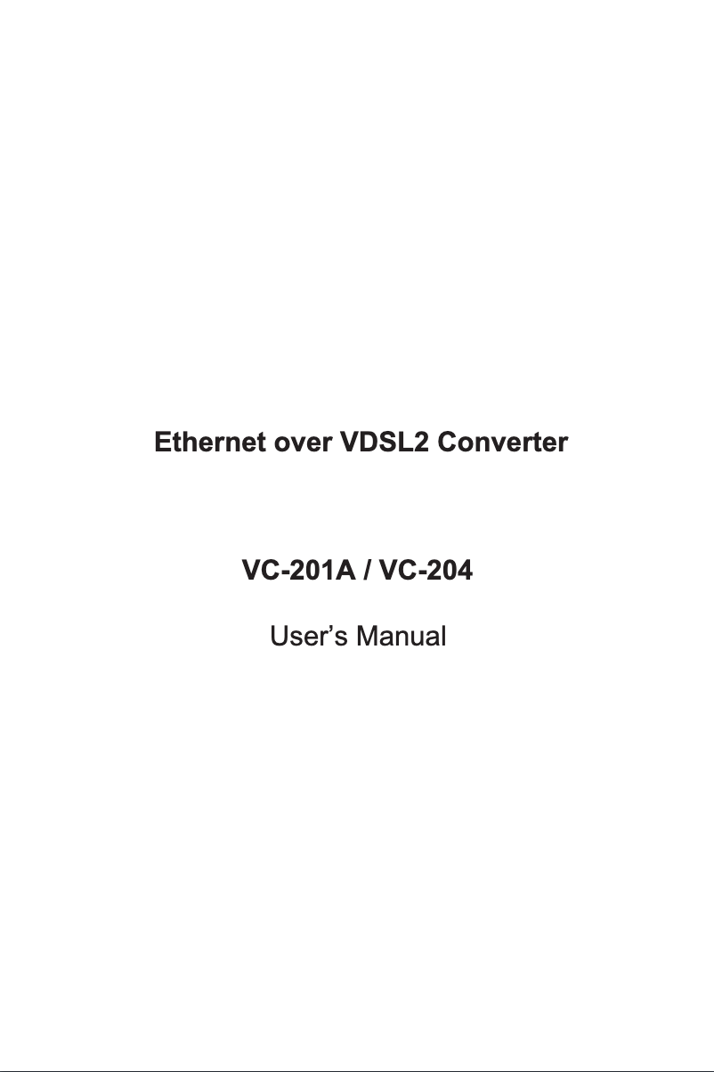 Image de la première page du manuel de l'appareil VC-201A