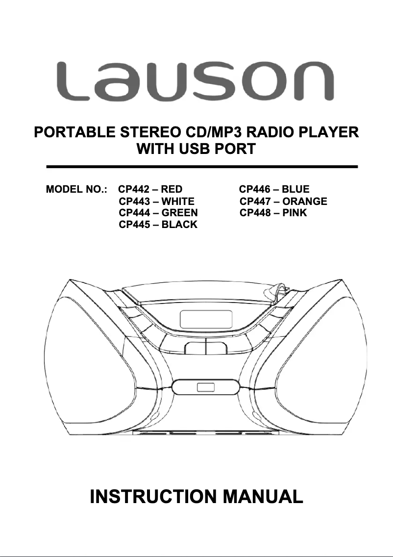 Imagen de la primera página del manual del dispositivo CP445