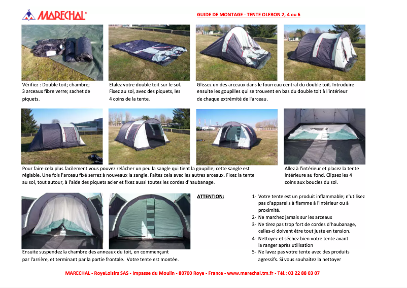 Image de la première page du manuel de l'appareil Oleron 6