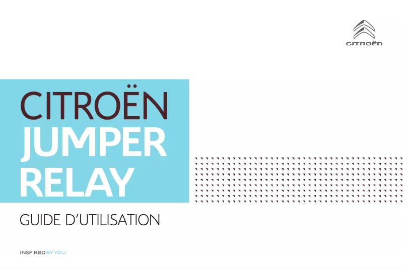 Page 1 de la notice Manuel utilisateur Citroën Jumper (2020)