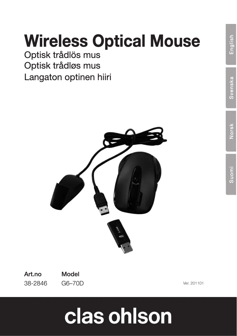 Page n°1 - Manuel utilisateur A4Tech G6–70D