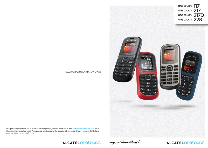 Page 1 de la notice Manuel utilisateur Alcatel One Touch 217